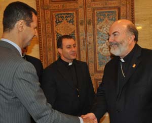 Fr. Tim and the President of Syria